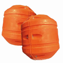 Deers yellow orange mdpe foam filled pipeline buoyancy pipe floats